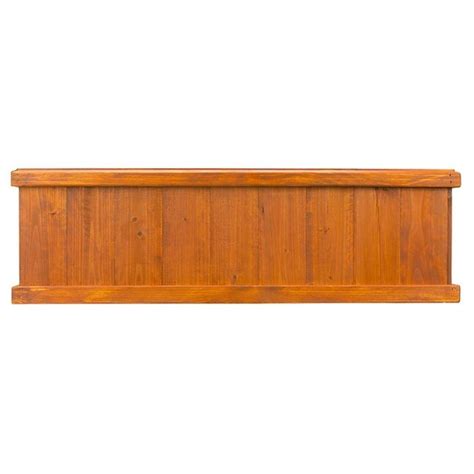 Matthews Four Seasons 8.75-in W x 28.0-in L Brown Wood Planter in the ...