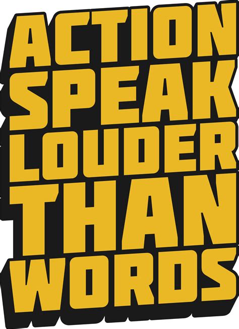Action Speak Louder Than Words Motivational Quote for T-Shirt, Mug or ...