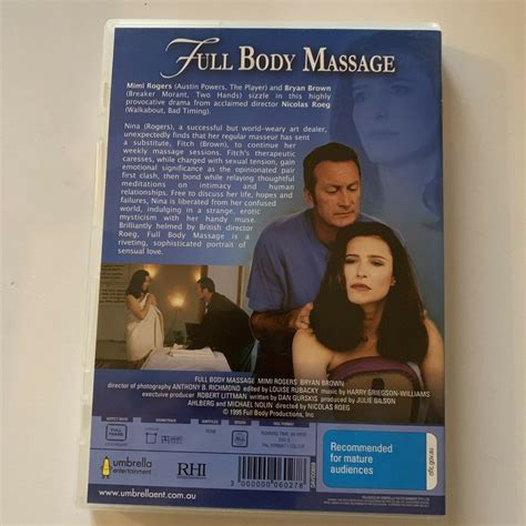 Full Body Massage (DVD, 1995) Mimi Rogers, Bryan Brown. All Regions ...
