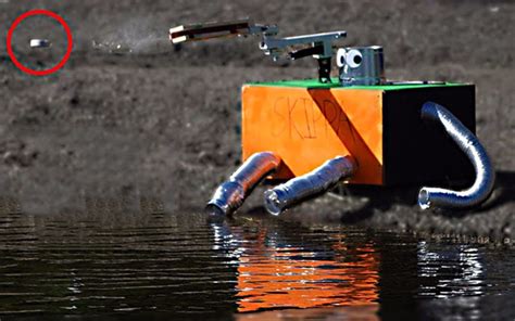 NASA工程师造打水漂机器人，一下弹出60个漂，打水漂新境界_哔哩哔哩_bilibili