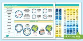 Grade 3 Maths Term 2 Time Revision Summary 2 (CAPS Aligned)