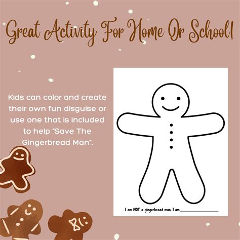Disguise A Gingerbread Man Template
