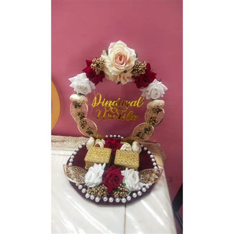 Maroon Ring Platter – Sajawat Official