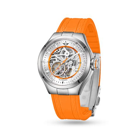 Skeleton (Silicon Strap) - Orange – MINI Cooper Watches
