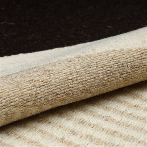 Handwoven Beige Coloured Pet Carpet - Jawaja Wool Dhurrie – Natriel