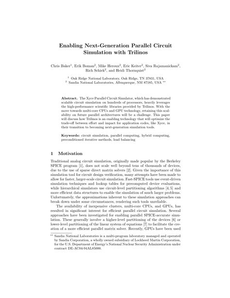 Image result for Parallel Circuit Simulation