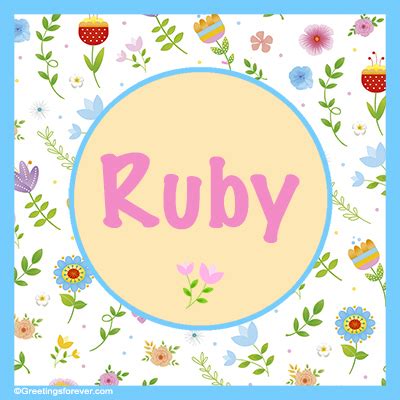 Image result for Ruby Name