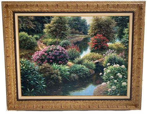 Whittington Pond by Henry Peeters Hand Embellished Giclees in Canvas ...