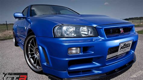 Bayside Blue R34 Nissan GT-R driven by Paul Walker for sale