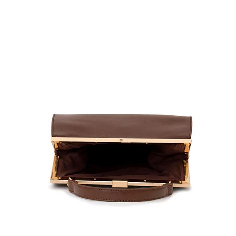Buy MIRAGGIO Dark Brown Ivy Satchel Bag Online