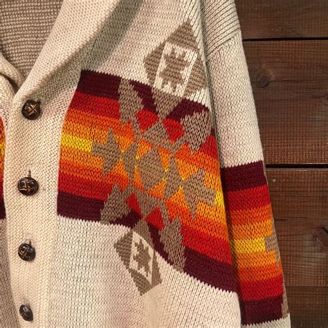 70’s PENDLETON Shawl Coller Sweater | DESERTSNOW