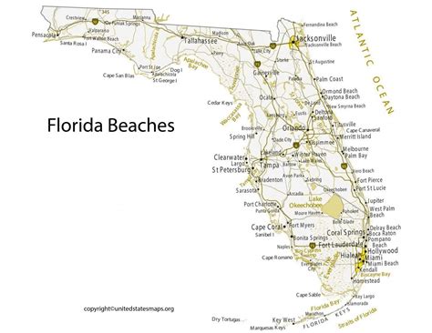 Map Of Beaches In Florida