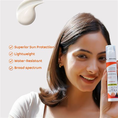 Ceramide Moisture-Lock Sunscreen with Vitamin E - 50g – Health Sutra