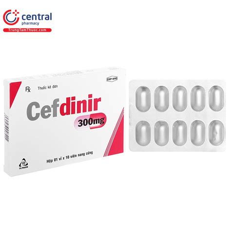 [CHÍNH HÃNG] Thuốc Cefdinir 300mg TV.Pharm điều trị nhiễm khuẩn