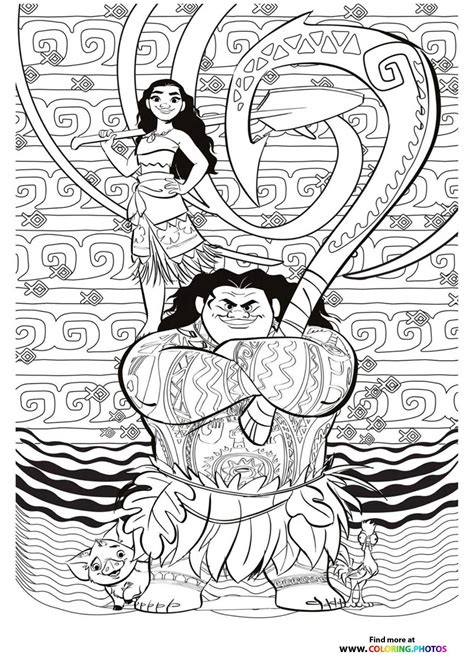 Moana 2 - Coloring Pages for kids