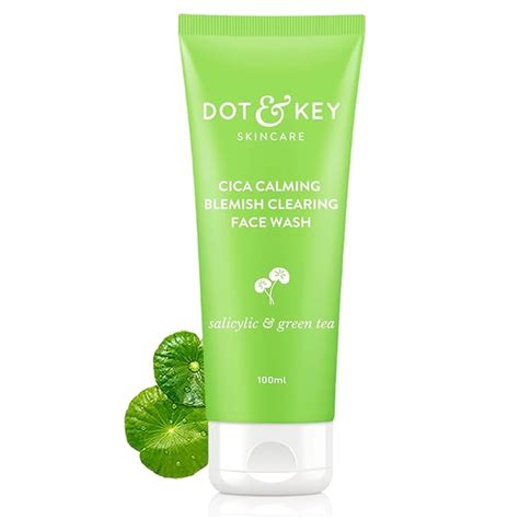 Dot & Key CICA Face Wash for Acne Prone Skin, 2% Salicylic Acid Face ...