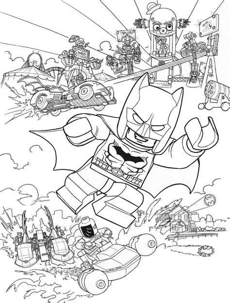 Lego Batman Printable Coloring Pages - Printable Templates