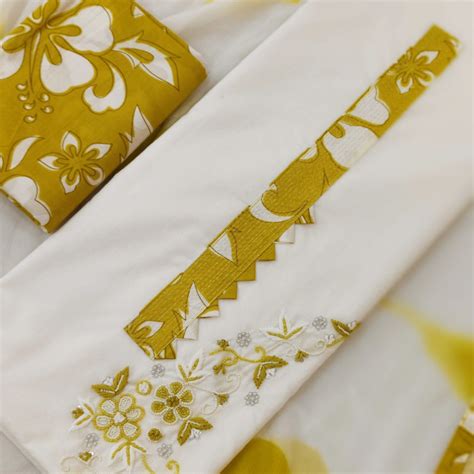 Set 11- 11th April - White & Green Cotton kurta - Classy Neck Concept ...