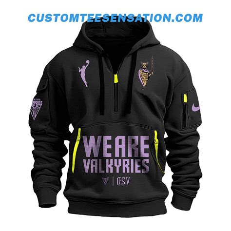 Golden State Valkyries Secondary Logo Quarter Zip Hoodie ...