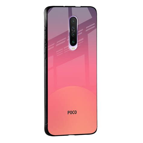 Sunset Orange Poco M4 Pro Glass Back Cover - Flat 35% Off On Poco M4 ...