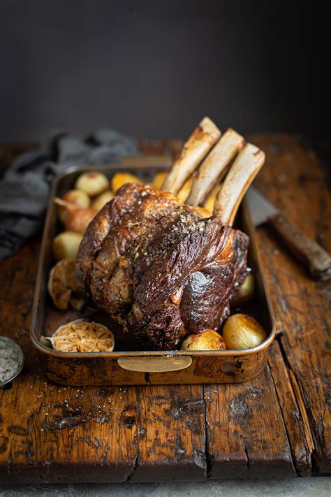 Standing rib roast (prime rib on the bone) | Drizzle and Dip