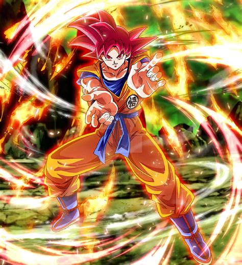 Dragonball Super: Super Saiyan God Goku by winglessangelful on DeviantArt