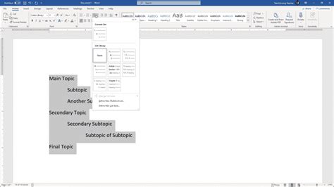 Image result for How to Create Multi-Level List in PowerPoint 2010