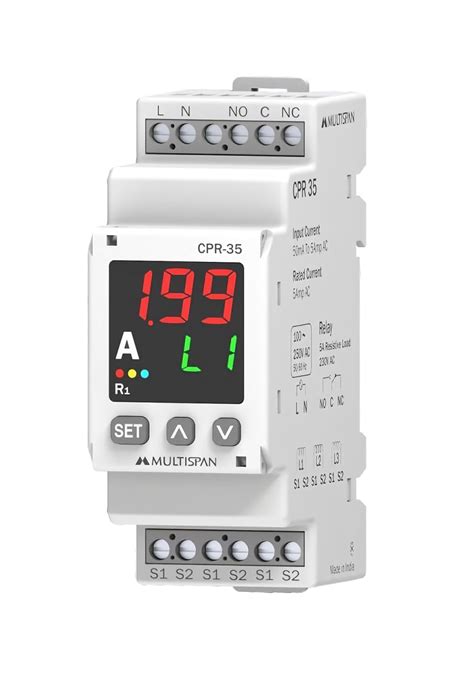 Generic Multispan Three Phase Current Protection Relay CPR-35 : Amazon ...