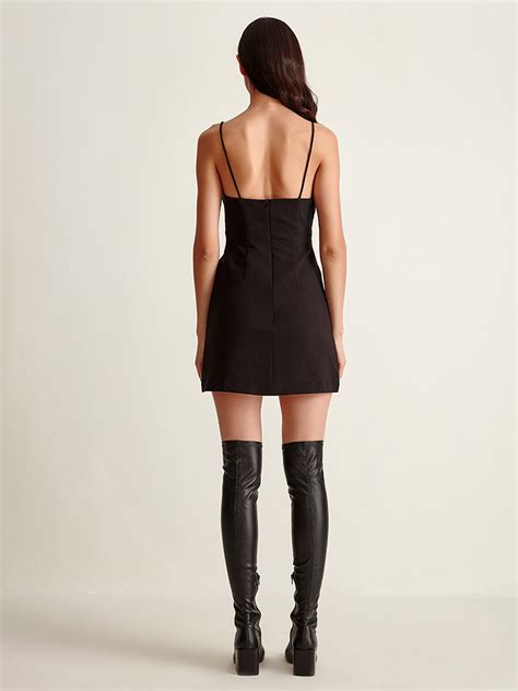 Solid Shift Mini Slip Dress