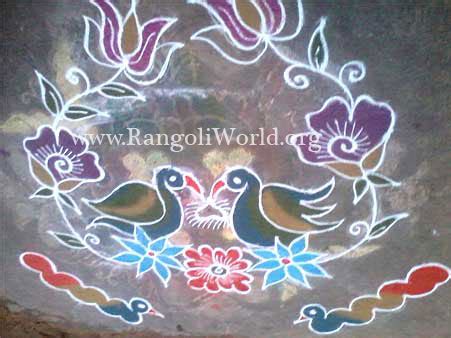 Birds rangoli designs collection-1