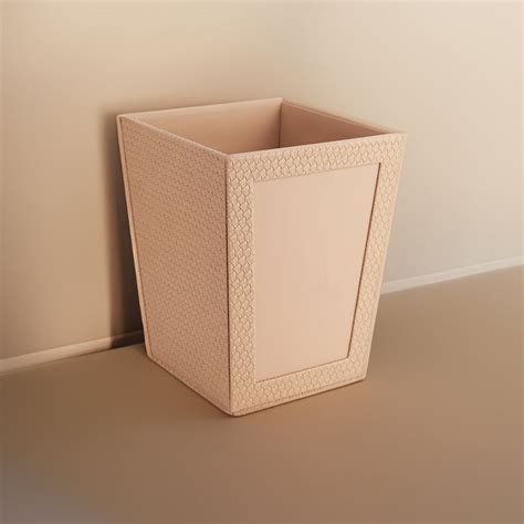 Buy Arbo Vegan Leather Dustbin - Beige Online in India | Vaaree