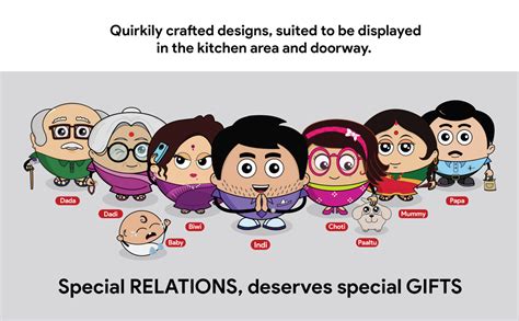 Indigifts Design Wooden Door Wall Hanging Family Funny Quirky Quote ...