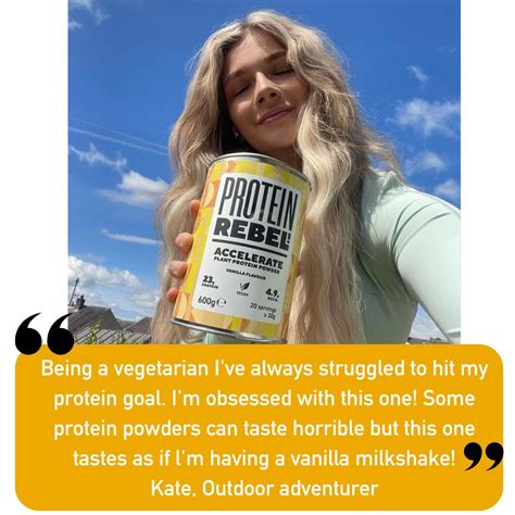 Accelerate - Plant Protein Powder Vanilla Flavoured – Protein Rebel UK