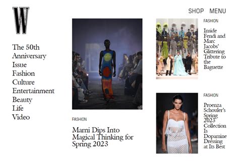 Image result for Magazine Web Page