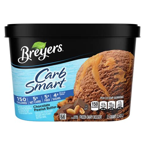 Breyers Carb Smart Chocolate Peanut Butter Frozen Dairy Dessert - Shop ...