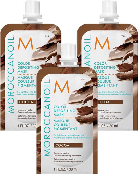 Moroccanoil Color Depositing Mask Cocoa 30 ml x 3 | lyko.com