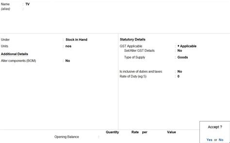 GST Example Sum - 8 in Tally Prime Tamil