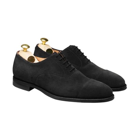 Crockett & Jones Connaught Black Suede - Bäckmans Skoservice