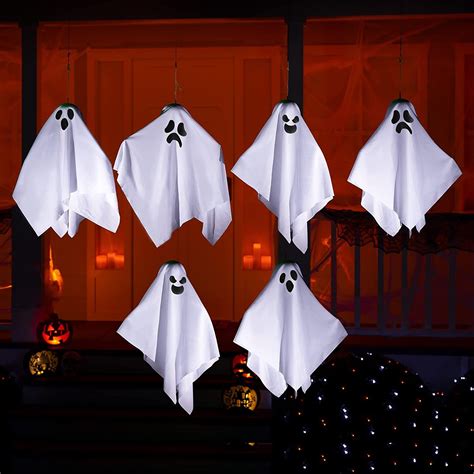 6 Pcs White Ghost 19.6in | Halloween ghost decorations, Halloween ...