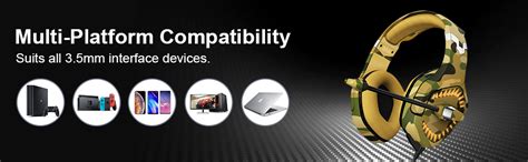 ONIKUMA K1B PRO Stereo Gaming Headset with Mic, Controls and LED Light ...