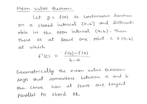 Mod 1 Lecture 3 - Mean value theoren Let f(x) is continuous function on ...