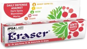 Eraser Ayurvedic Anti Marks Cream 25gm Price in India - Buy Eraser ...