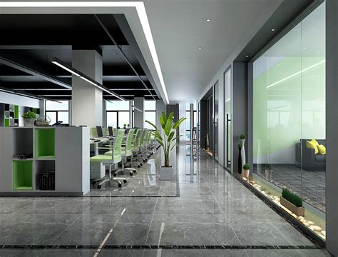 500平办公室设计-办公室装修设计-臻翰装饰