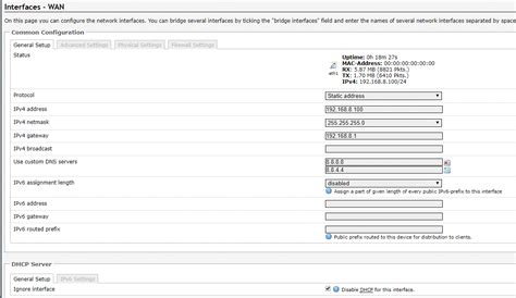 Image result for OpenWrt Interface Configuration
