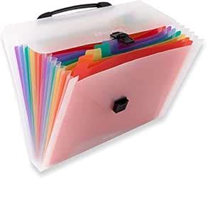 VENJA (LABEL) 26 Pockets Expanding File Folder for Certificate ...