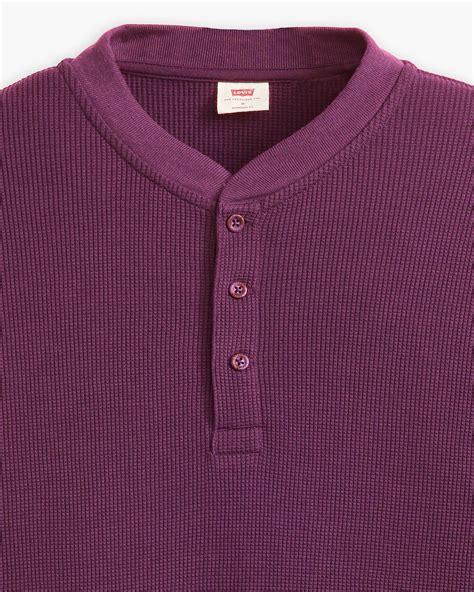 Long Sleeve Thermal Henley - Purple | Levi's® FI