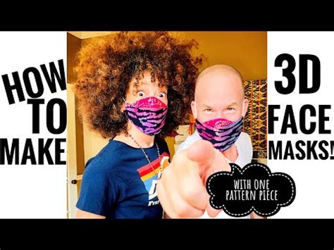 Image result for 3D Two Tone Face Mask Pattern Tutorial