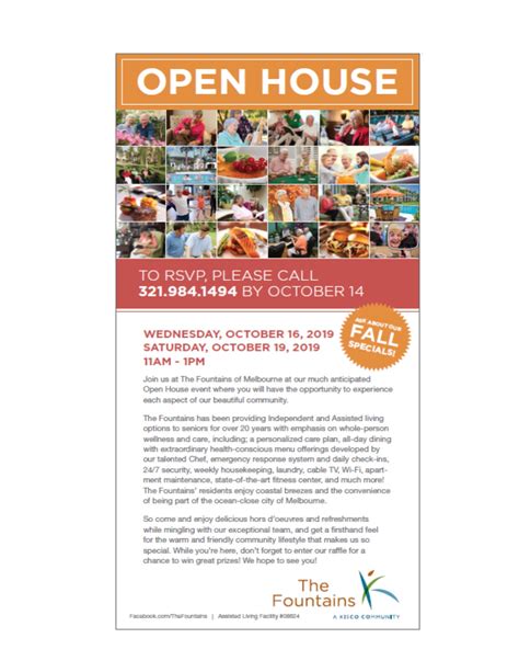 Open House at The Fountains of Melbourne - One Senior Place