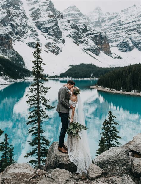 A Magical Elopement Near the Turquoise Waters of Lake Louise and ...