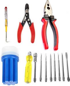 Aaisha Crafts Hand Tool Kits (Plier, Wirecutter, Line Tester ...